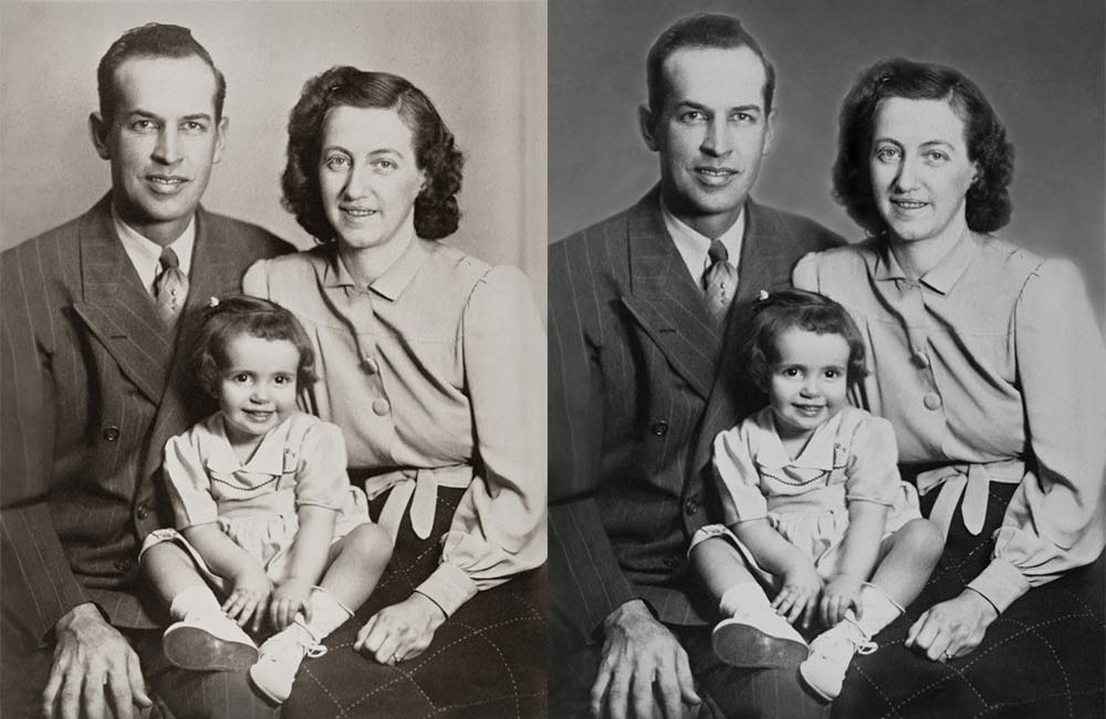 Family photo restoration