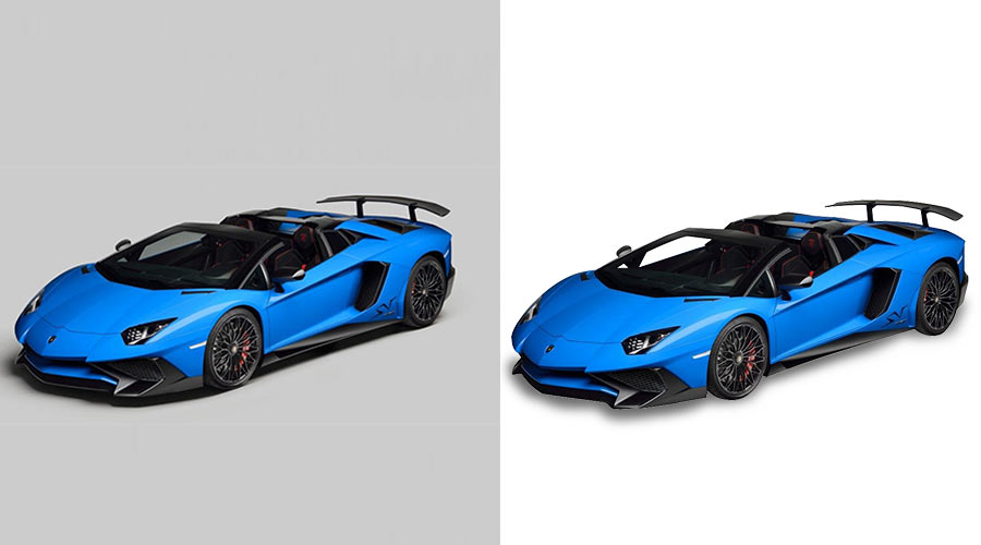 Car photography clipping path and background remove