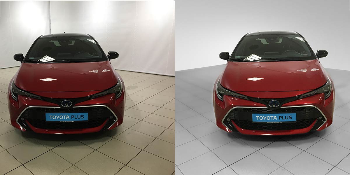 Car photography manipulation and Automotive image color correction