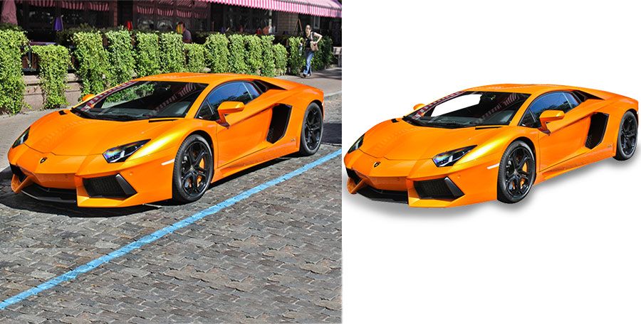 Car photography clipping path and background remove 